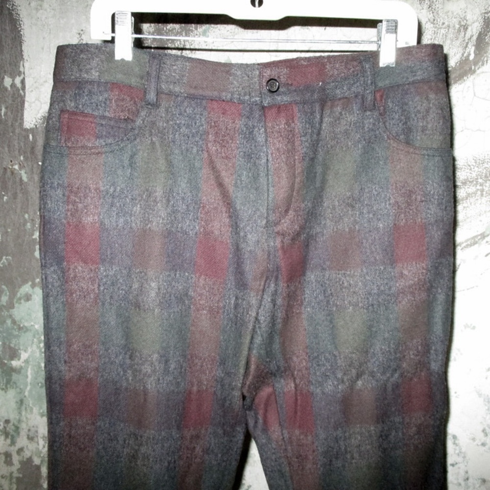 💰SOLD 💰 Raf Simmons dark grey plaid wool - Picture 7 of 8